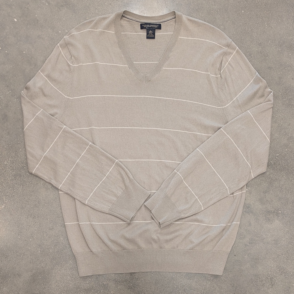 Silk Cashmere Blend V-Neck Sweater